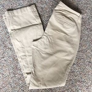 Bootcut khaki pants